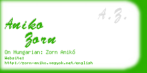 aniko zorn business card